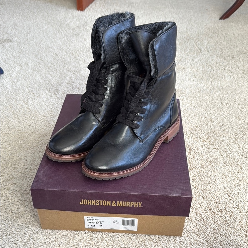 Johnston & Murphy ‘Julie’ Black Women's Boots